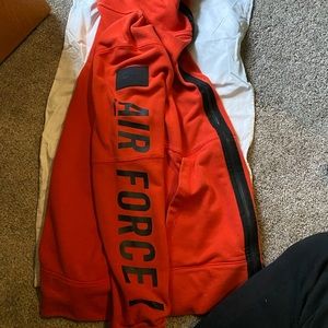 Nike Air Force 1 Small Hoodie Orange